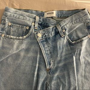 Agolde Criss Cross jeans (interior button missing)